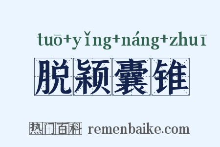 脱颖囊锥是什么意思的图片